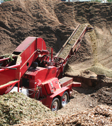 organic mulch production